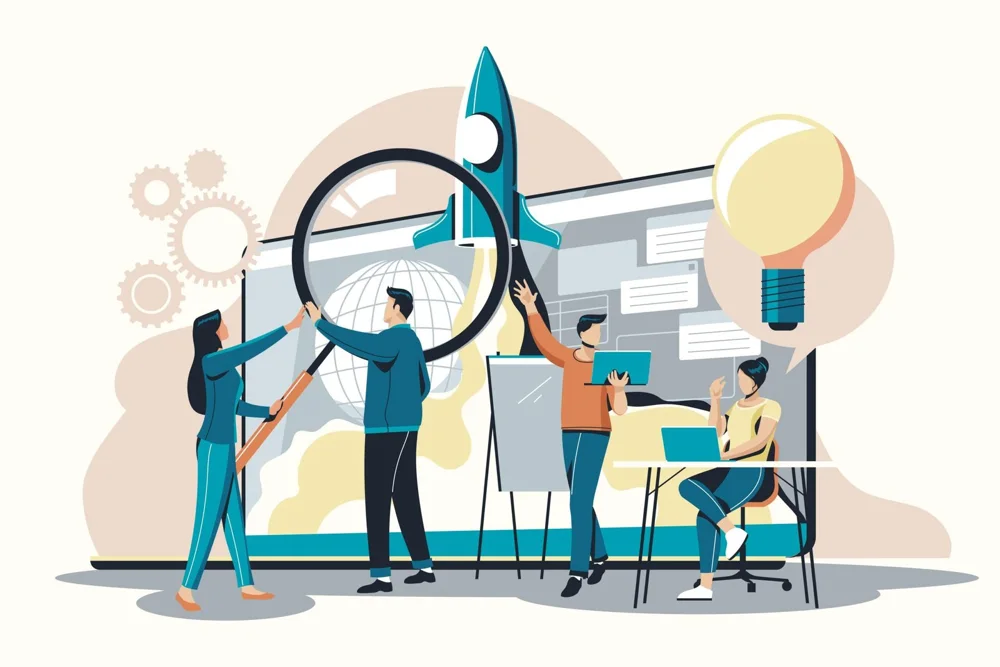 Custom Software Development service illustration from the original Perivana website